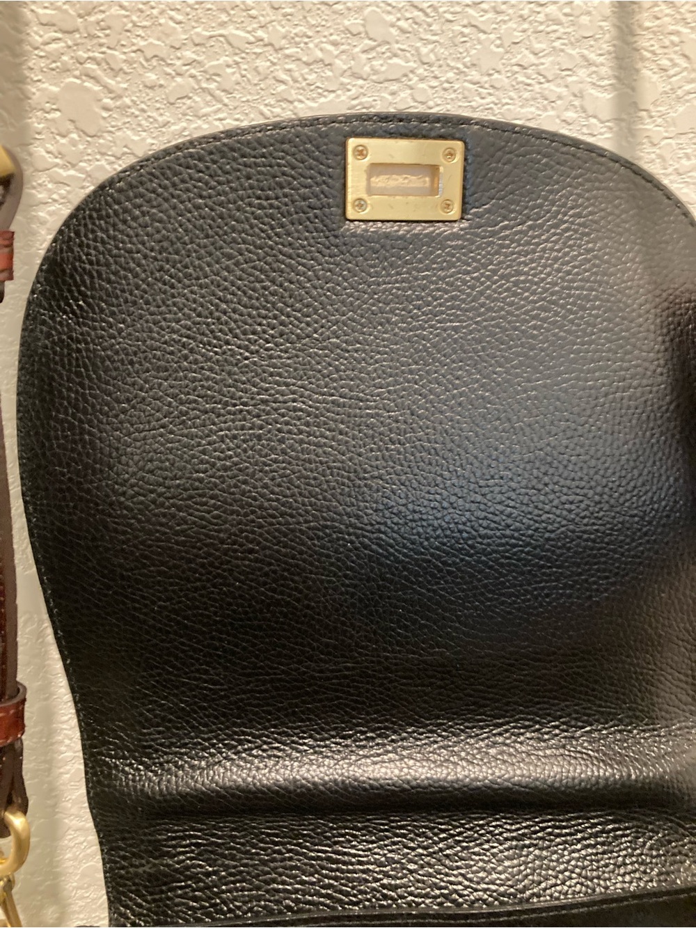 Brahmin Black and Brown “Sonny” Crossbody Saddle Bag - Picture 8 of 11